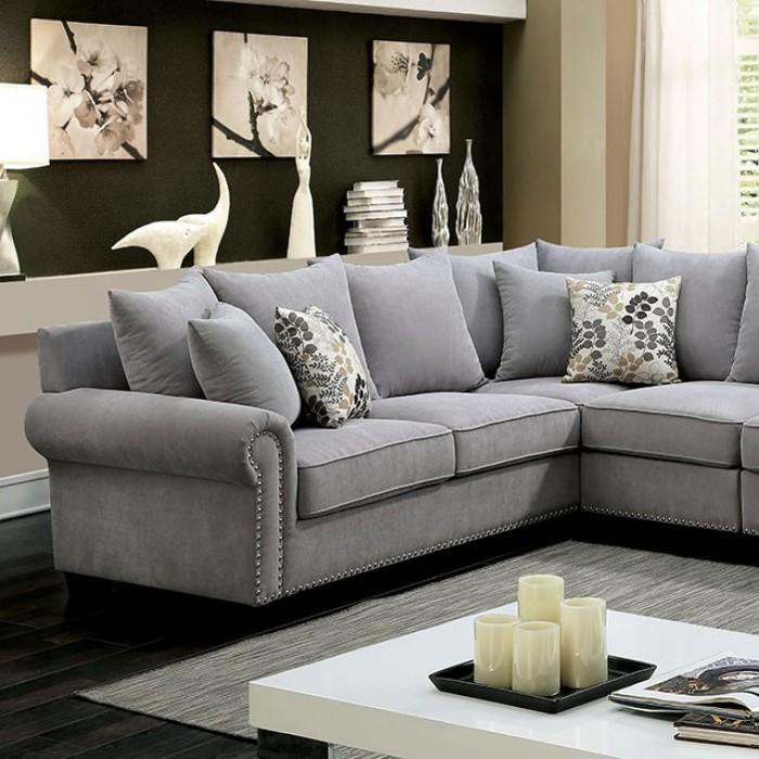 SKYLER II Gray Sectional, Gray image