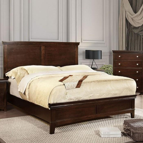 Spruce Brown Cherry Queen Bed image