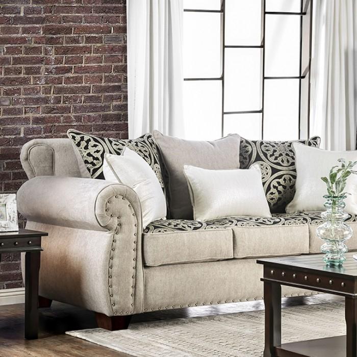 Sinatra Light Mocha/Navy/Champagne Sofa image