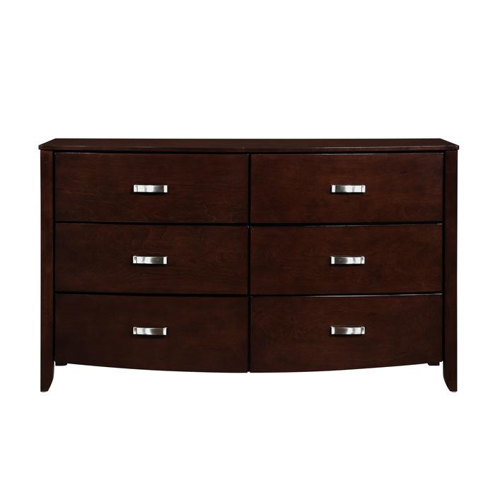 Homelegance Lyric 6 Drawer Dresser in Dark Espresso 1737NC-5 image