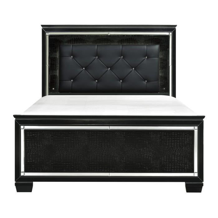 Homelegance Allura King Panel Bed in Black 1916KBK-1EK* image