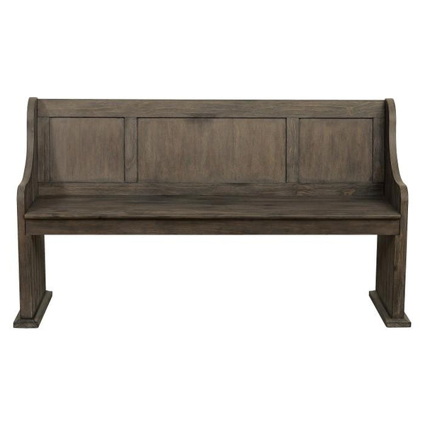 Homelegance Toulon Bench with Curved Arms in Dark Pewter 5438-14A image