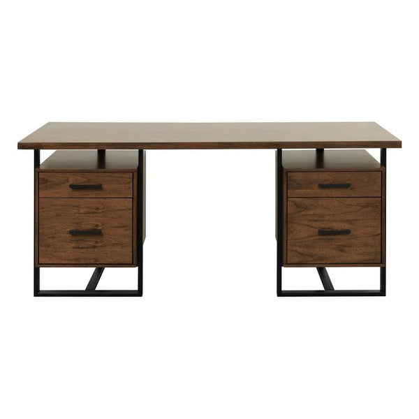 Homelegance Sedley Writing Desk with Two Cabinets in Walnut 5415RF-15* image