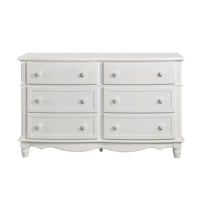 Homelegance Clementine 6 Drawer Dresser in White B1799-5 image