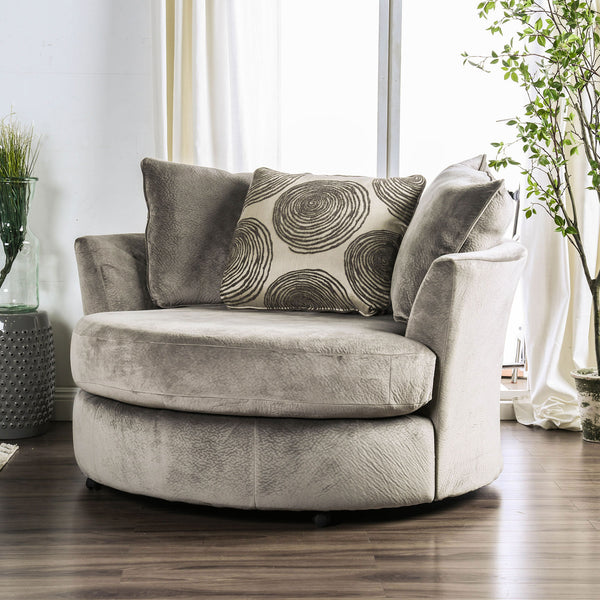 Bonaventura Gray/Pattern Swivel Chair image